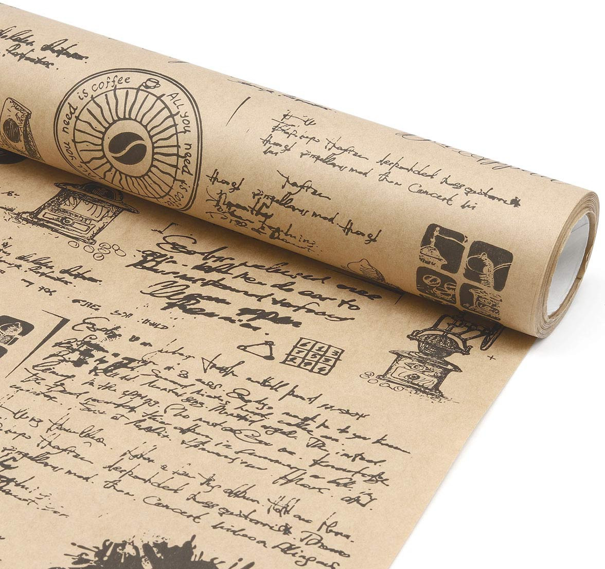 Бумага упаковочная «Кофе черный» | Айрис