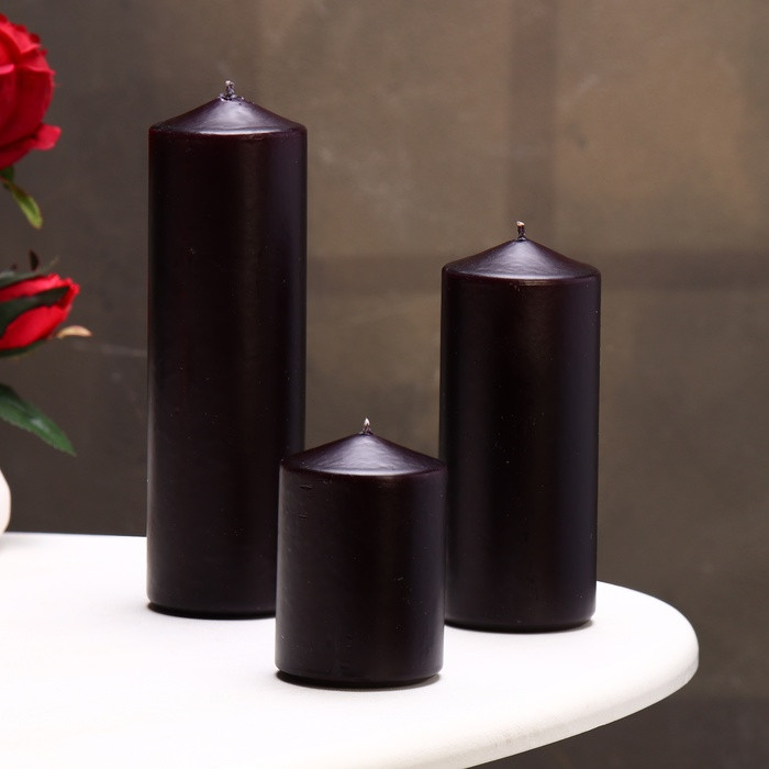 Набор свечей-цилиндров «3 в 1»
