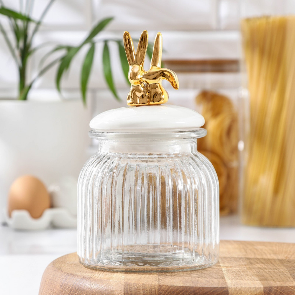 Банка для сыпучих продуктов «Кроличьи истории»