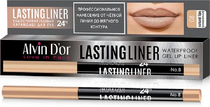 Карандаш для губ «Lasting Liner», тон 08 Универсальный | Alvin D'or