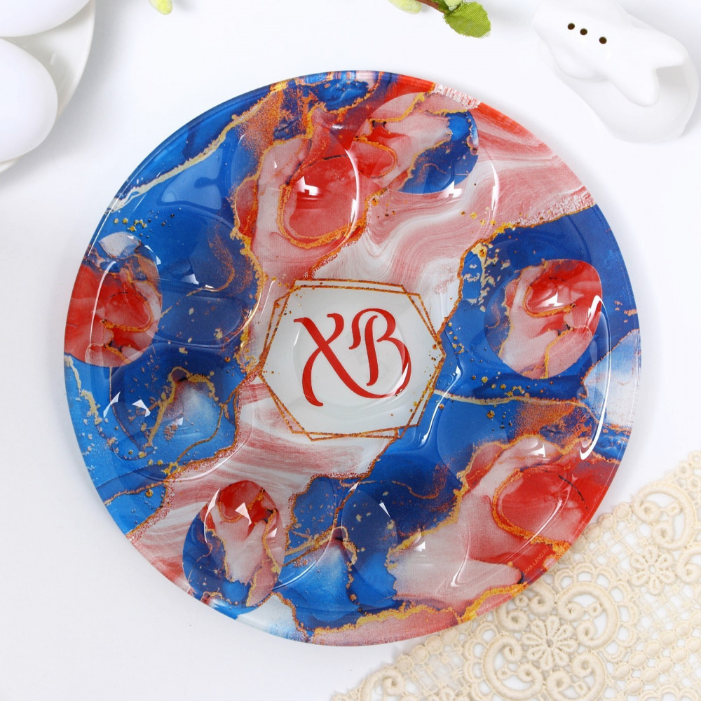 Подставка для пасхальных яиц «Венок» | Пасха. Мрамор | Семейные традиции