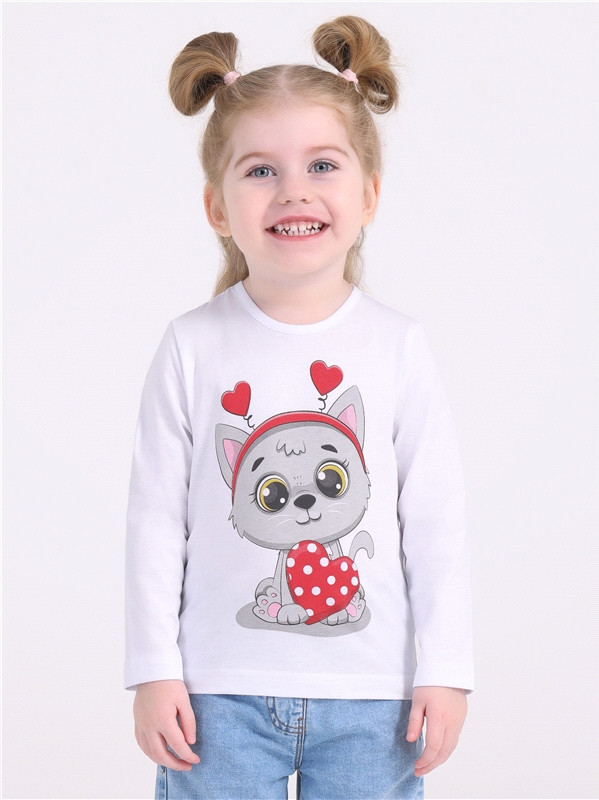 Лонгслив для девочек | Детский шик | Апрель
