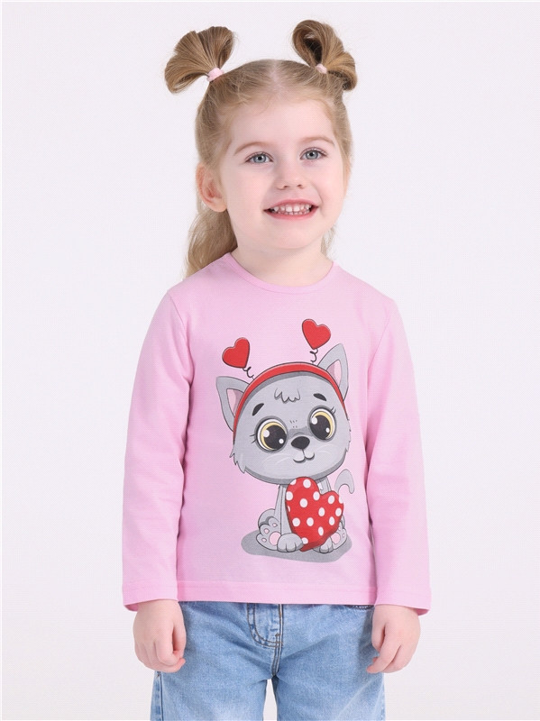 Лонгслив для девочек | Детский шик | Апрель