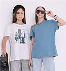 белый/серо-голубой