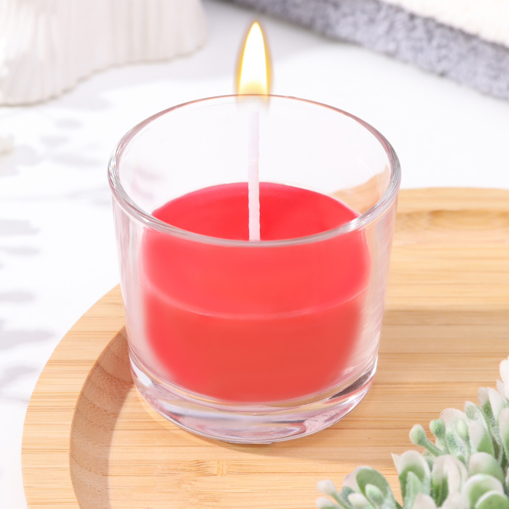 Свеча ароматическая в стакане «Вишня»
