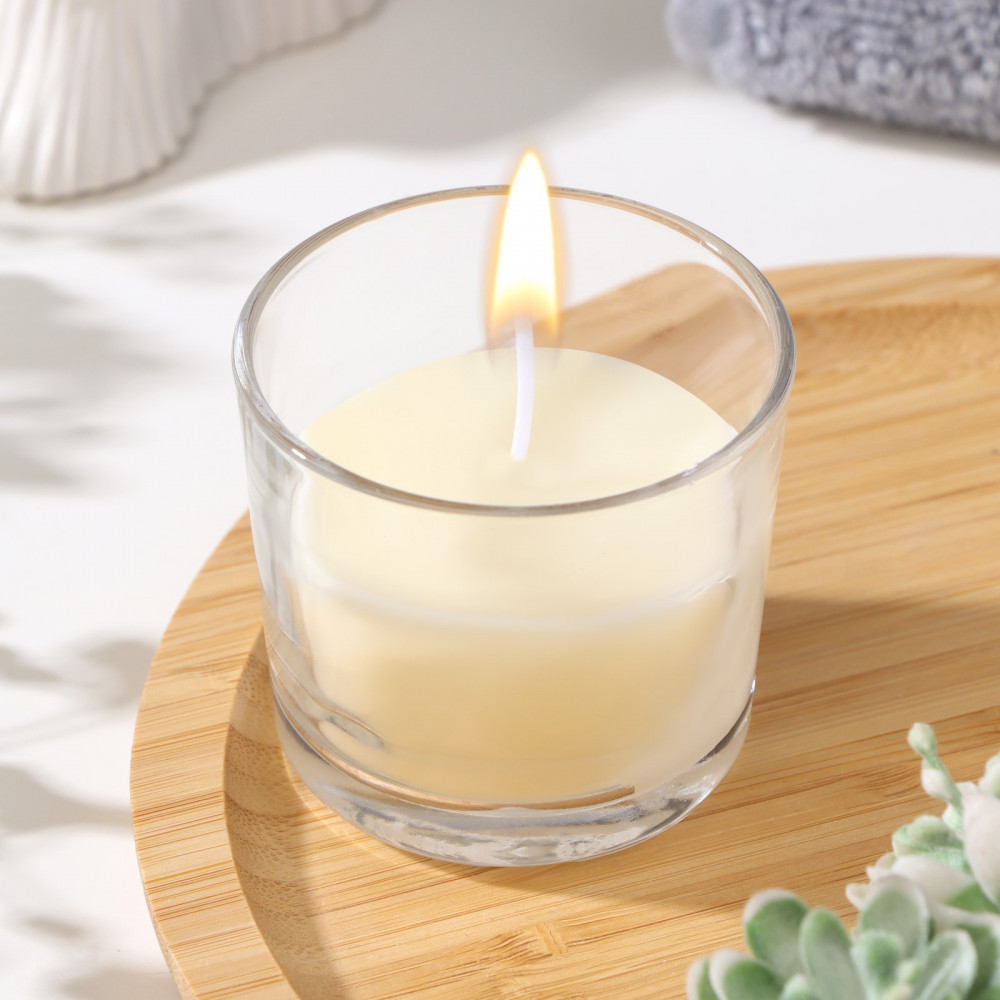 Свеча ароматическая в стакане «Персик»