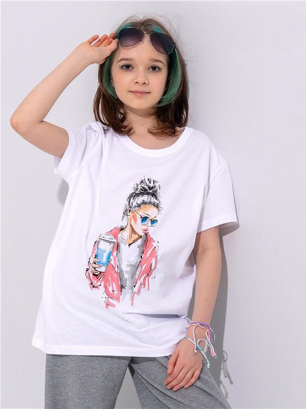 Футболка для девочек | Взрослые дети | Апрель