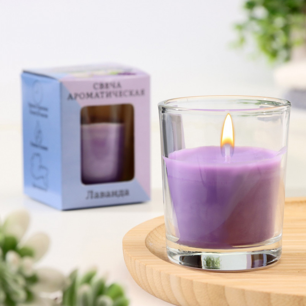Свеча ароматическая в стекле | Богатство аромата