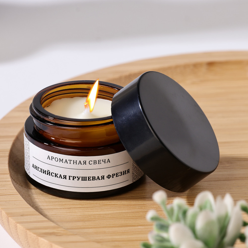 Свеча ароматическая «Английская груша и фрезия» | Богатство аромата