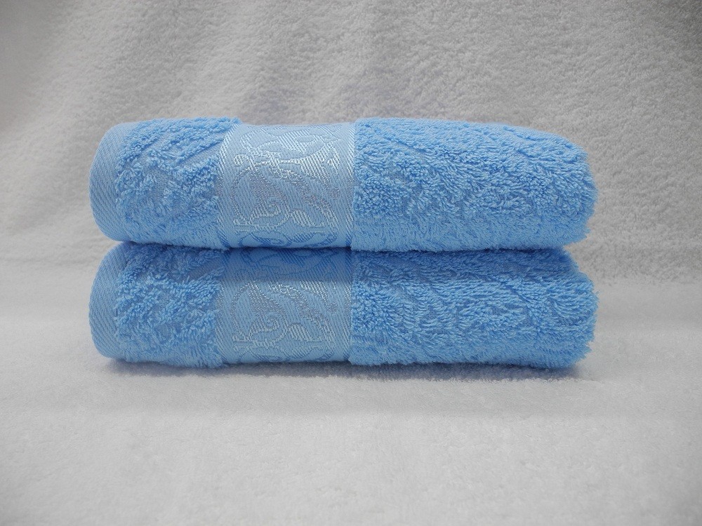 Полотенце махровое гладкокрашеное "Romanico" (Cleanelly, 70х130, цвет голубой) | Romanico | ДМ Текстиль