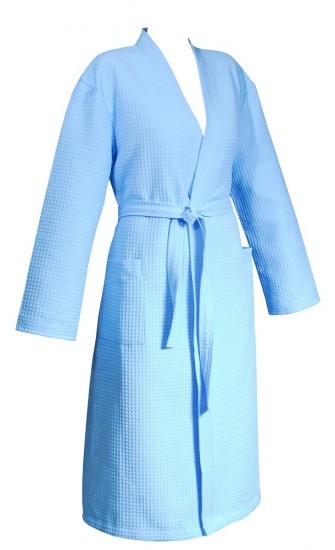 Женский халат вафельный гладкокрашеный "Confetto" (Cleanelly, р. 50, цвет желтый) | ДМ Текстиль