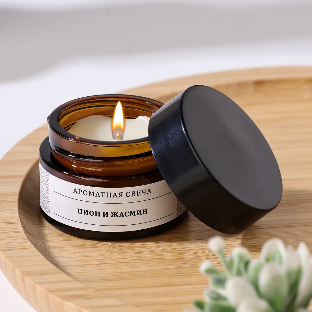 Свеча ароматическая «Пион и жасмин» | Богатство аромата