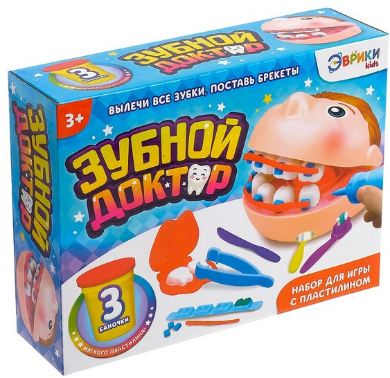 Набор для игры с пластилином «Зубной доктор» | Эврики