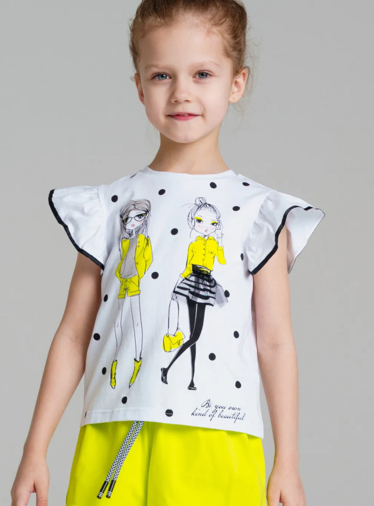 Футболка для девочек | Neon Glam | PlayToday