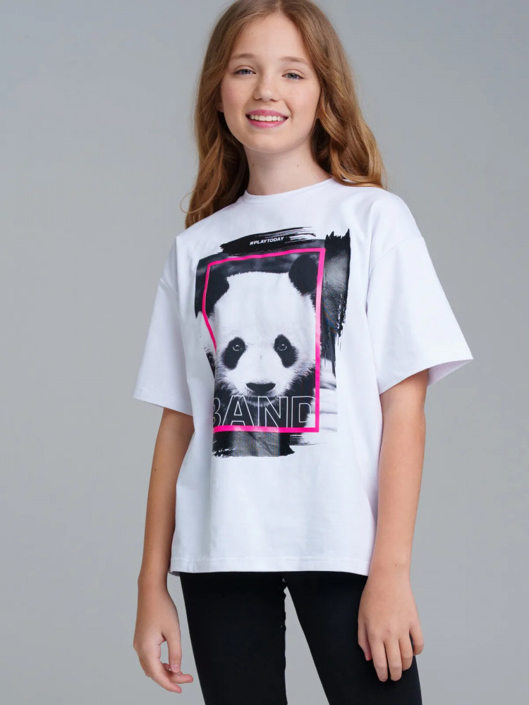 Футболка для девочек | Panda band | PlayToday