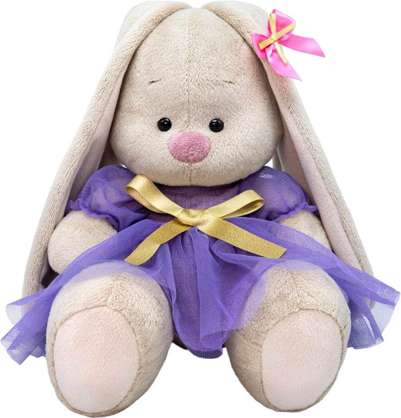Игрушка мягкая «Зайка Ми в платье с золотым бантом» | Зайка Ми | Budi Basa