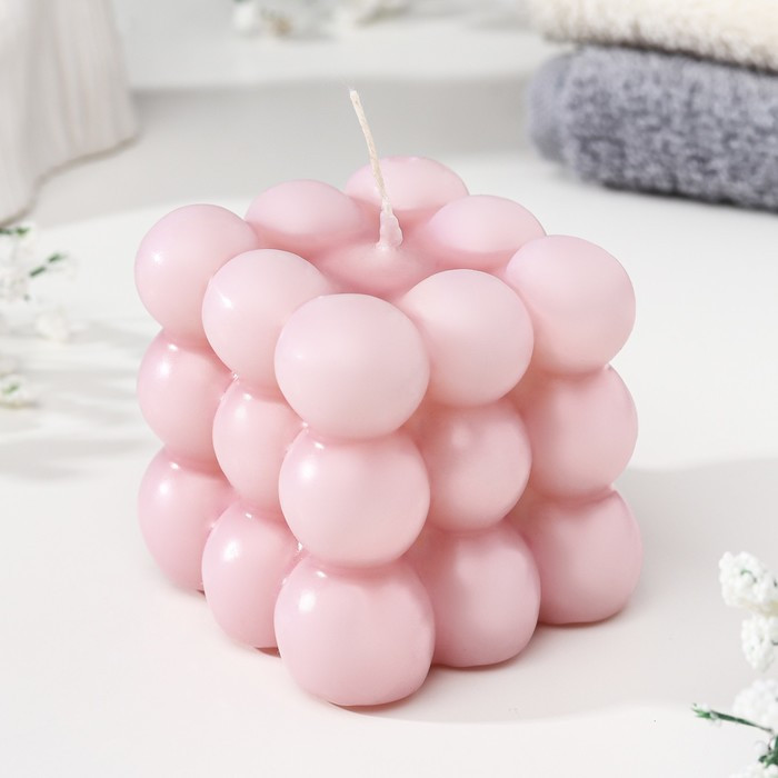 Свеча фигурная ароматическая «Бабл куб» | Богатство аромата