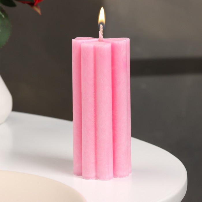 Свеча-цилиндр «Четырехлистник» | Дарим Красиво