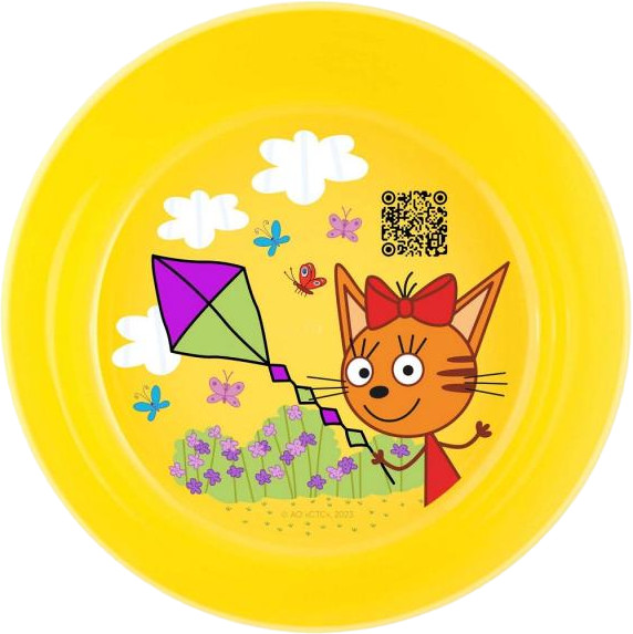 Тарелка детская «Три кота» | Lalababy