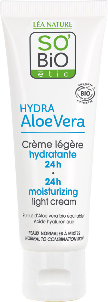 Крем для лица увлажняющий «Алоэ вера» | SO'Bio étic