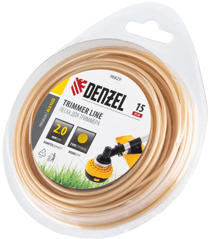 Леска для триммера армированная | Denzel
