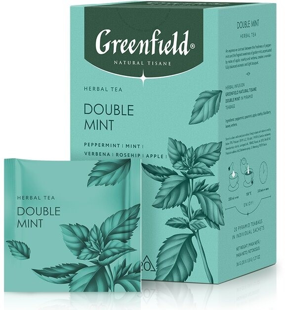 Чай травяной «Double Mint» | Greenfield
