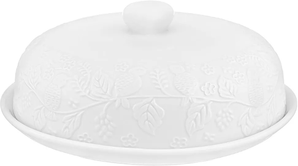 Блюдо для блинов с крышкой «Птички на ветке» | Птички на ветке | Elan Gallery