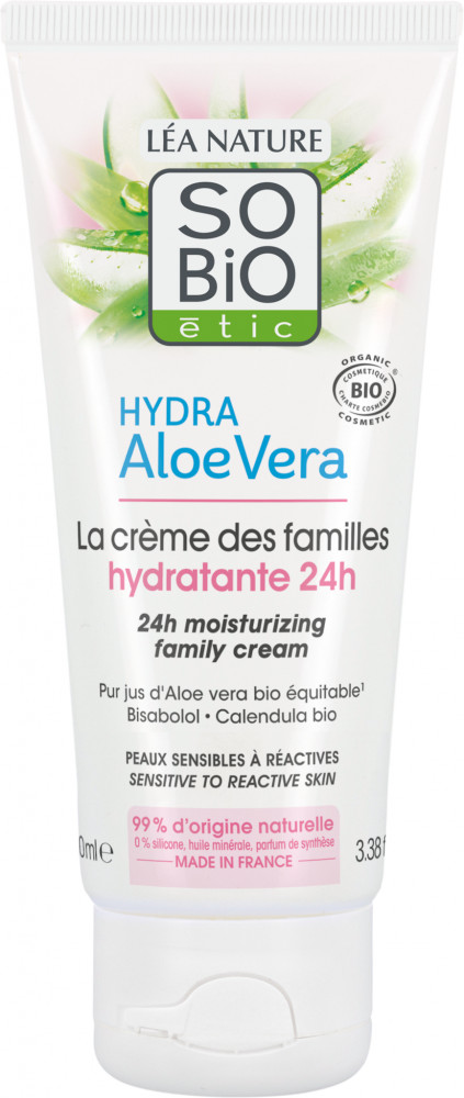 Крем для лица увлажняющий «Алоэ вера» | SO'Bio étic