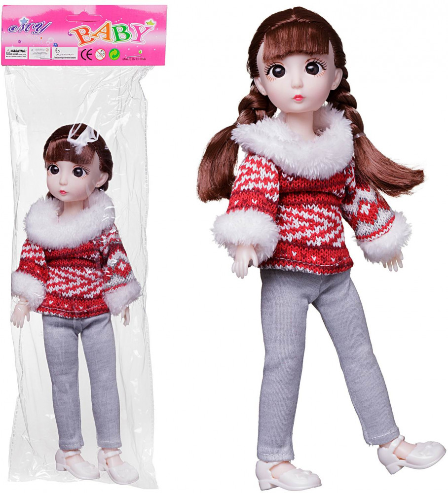 Кукла «Шатенка в теплой одежде» | Junfa Toys