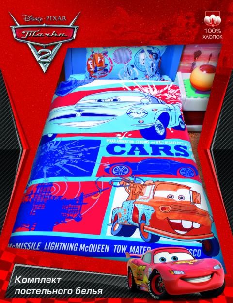 Одеяло "Тачки" (140х205) зимнее | Disney | Mona Liza