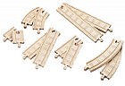 Набор деталей "Прямые и изогнутые рельсы"