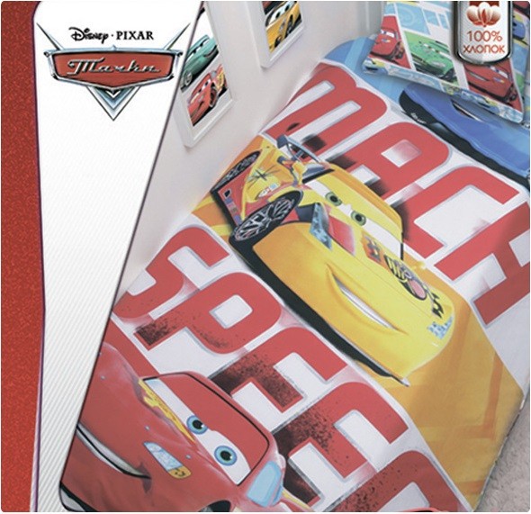 Одеяло "Тачки" (140х205) летнее | Disney | Mona Liza