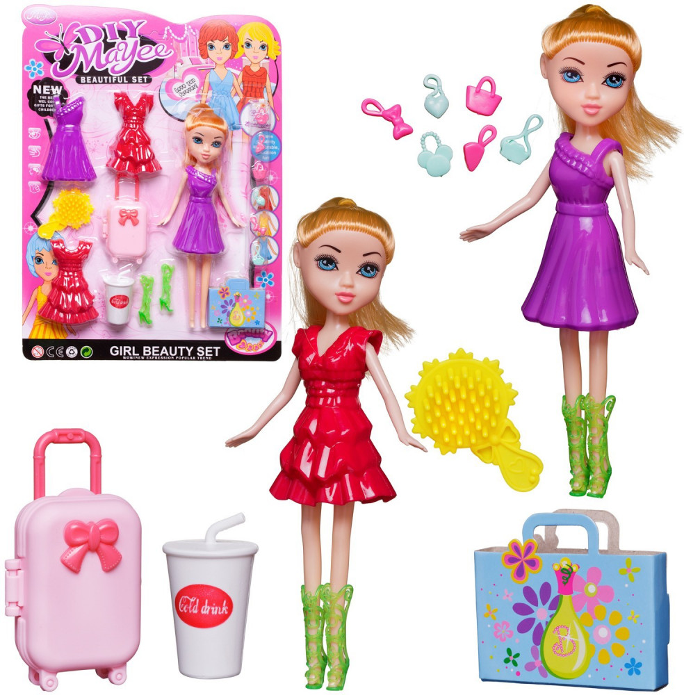 Набор игровой «Кукла с 2 платьями в сапожках» | Junfa Toys