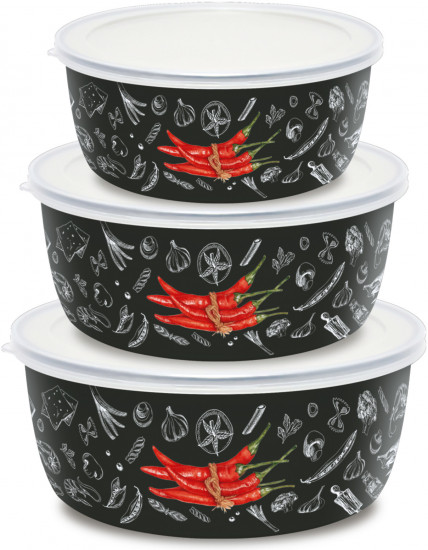 Набор мисок эмалированных «Chilli»