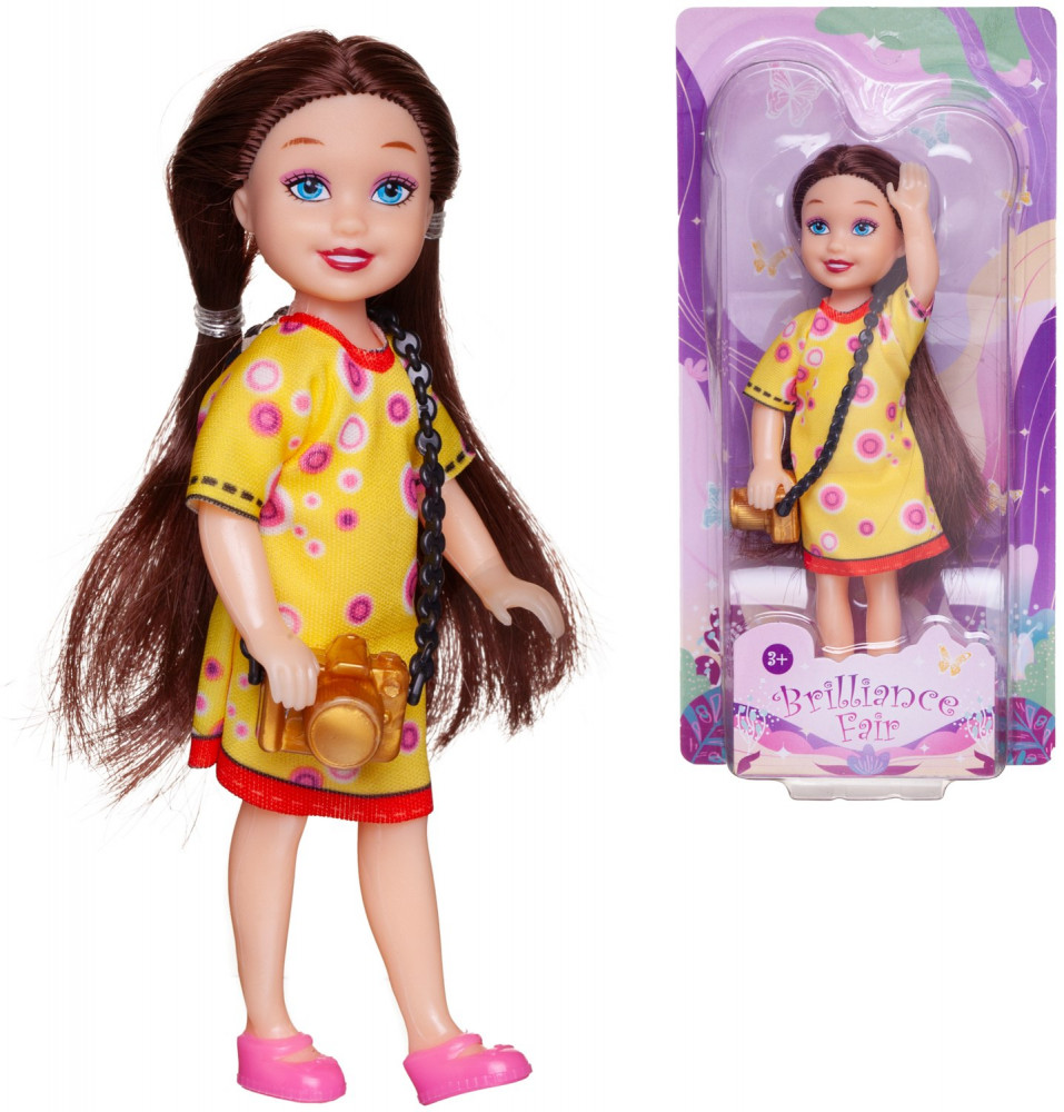 Кукла в желтом платье с фотоаппаратом | Brilliance Fair | ABtoys