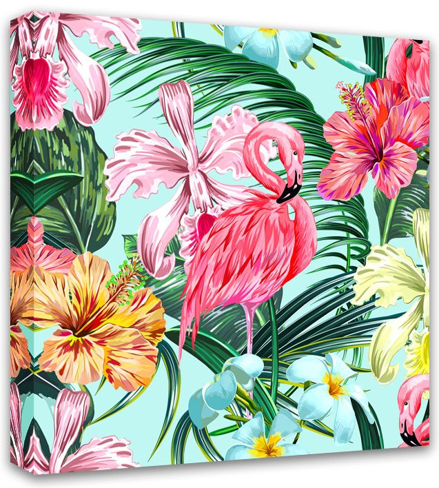 Картина на деревянном подрамнике «Фламинго» | Симфония