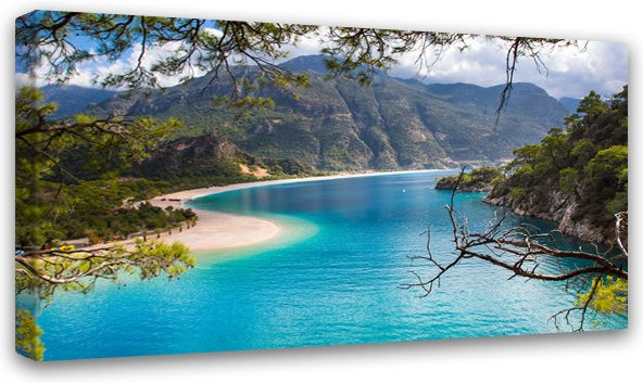 Картина на деревянном подрамнике «Река» | Симфония