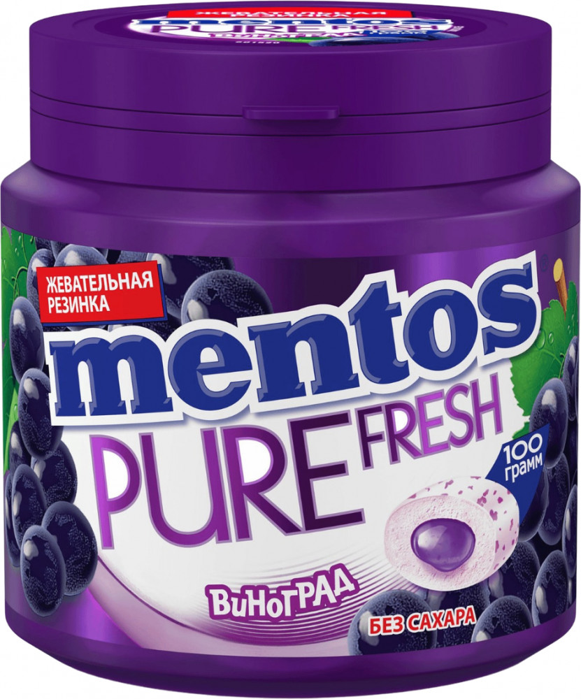 Жевательная резинка «Виноград» | Pure fresh | Mentos