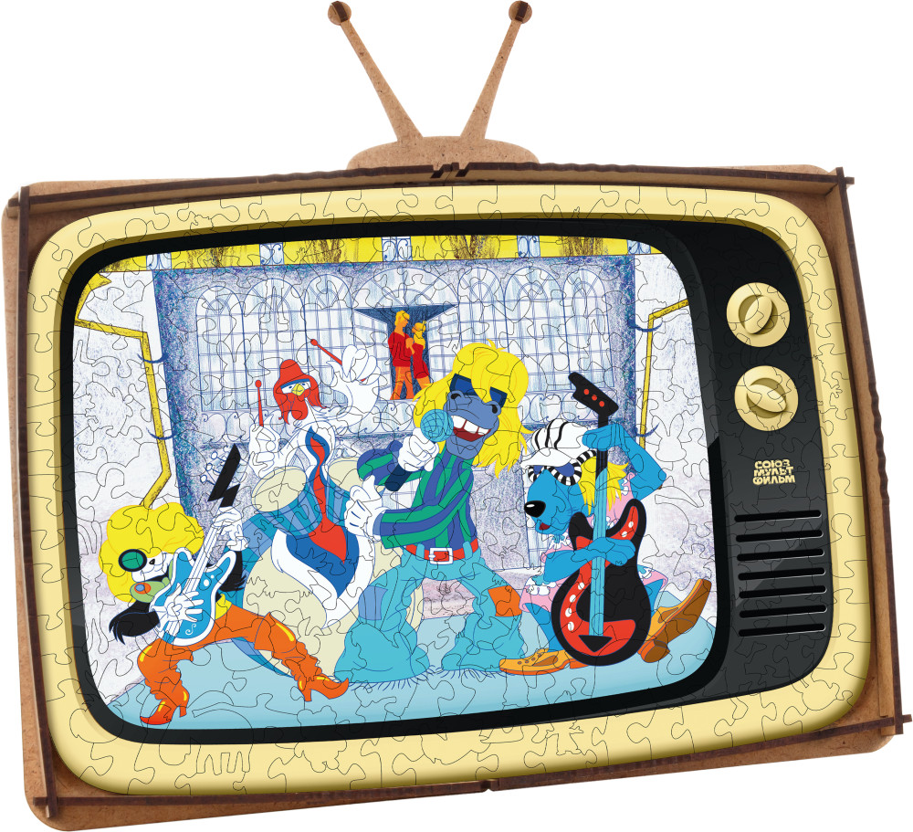 Пазл фигурный «Бременские музыканты» | Союзмультфильм | EWA Eco-Wood-Аrt