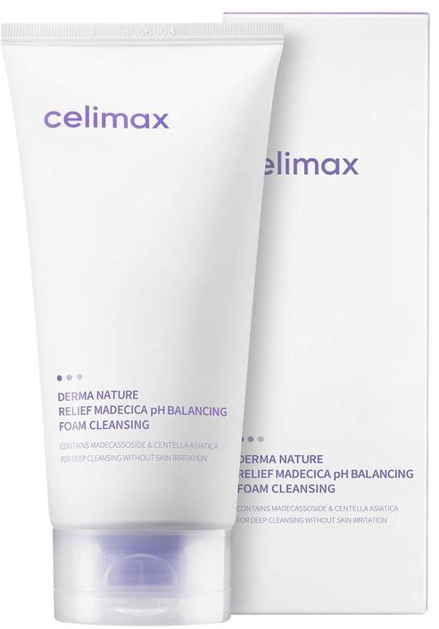 Пенка для очищения кожи лица «Derma Nature Relief Madecica pH Balancing Foam Cleansing» | Celimax