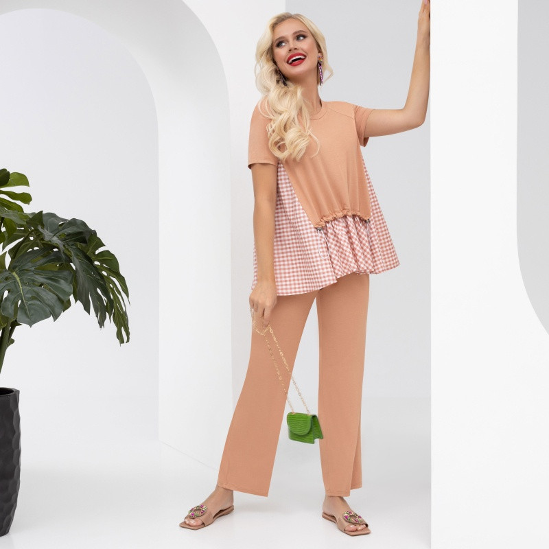 Костюм женский «Дневник моих путешествий, 2 в 1, брауни» | Charutti