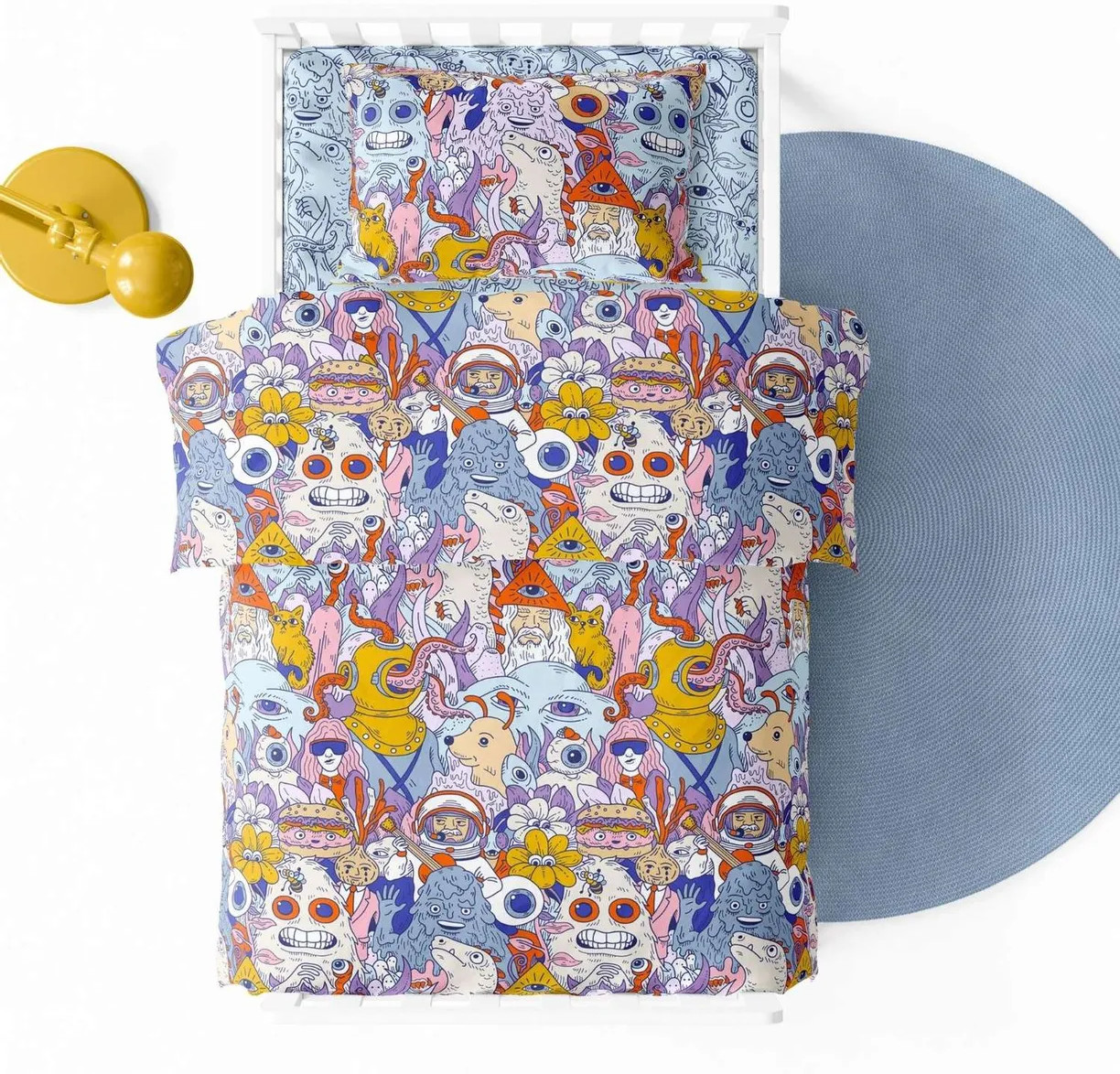 Комплект постельного белья детского «Дудлики» | Wake me Wake