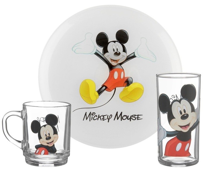 Набор детской посуды Disney Mickey (3 предмета) | Disney Minnie&Mickey | Luminarc