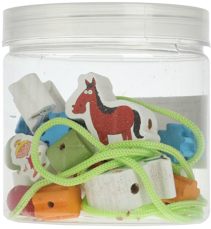 Набор игровой бусины для нанизывания | Синий трактор | Буратино