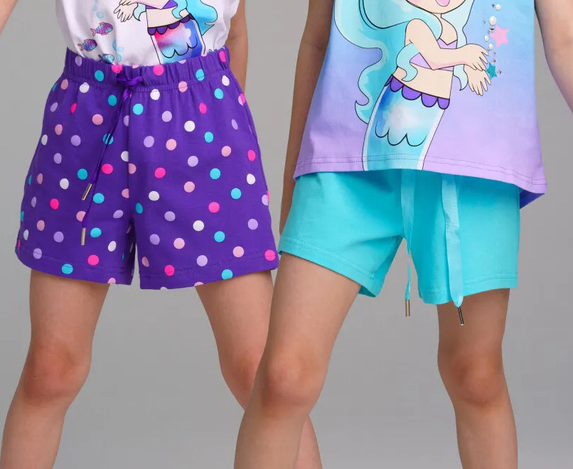 Комплект шорт для девочек | Mermaid | PlayToday