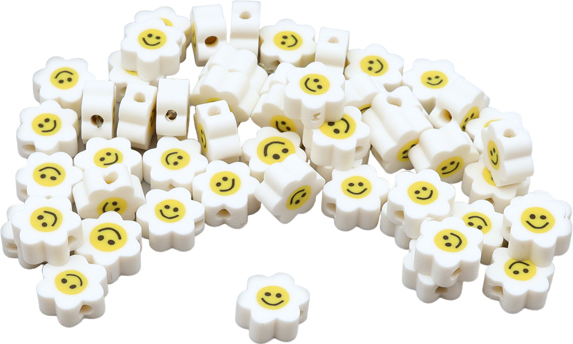 Набор бусин «Цветочки смайлики» | Astra&Craft