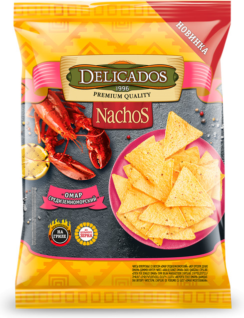 Чипсы кукурузные «Омар средиземноморский» | Nachos | Delicados