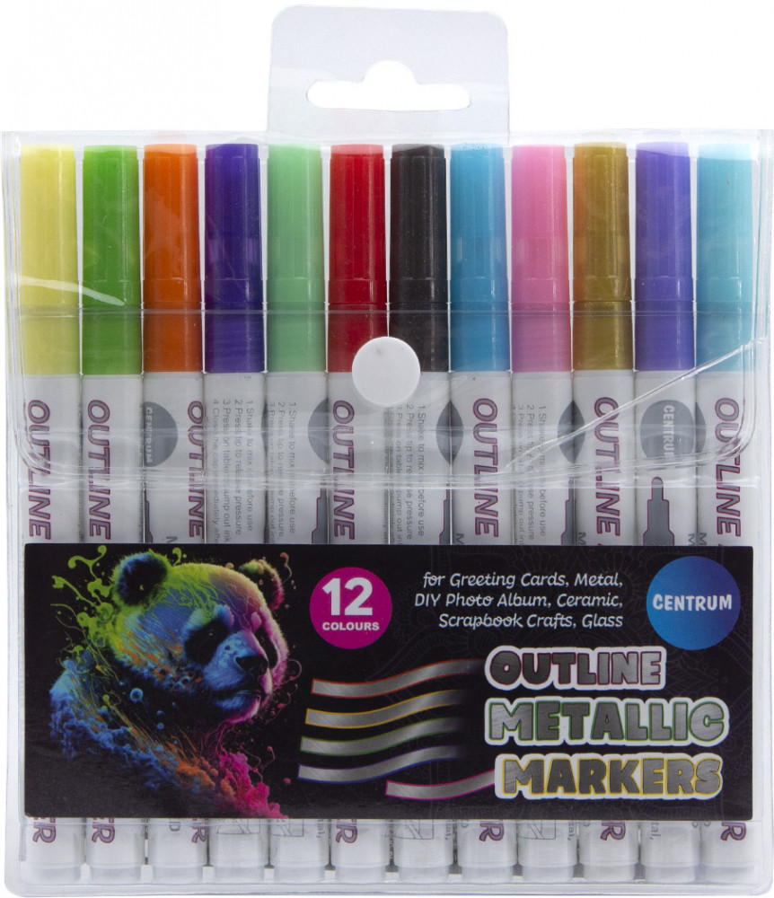 Набор маркеров контурных «Metallic» | Centrum