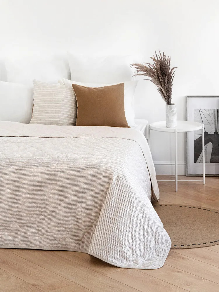 Покрывало стеганое «Зигзаг» | Лен наш