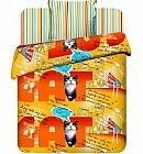 Детский комплект постельного белья «Мистер Кэт» (арт. 3641/1, 1,5-спальный, бязь, 1 наволочка 70х70)